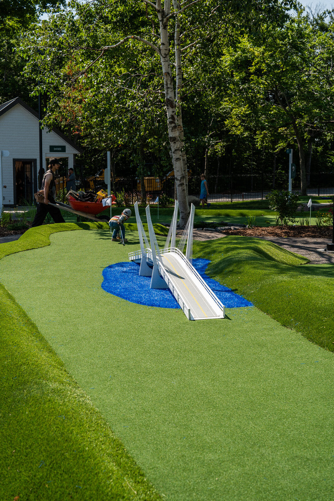 L'aire de jeux du Minigolf de la Tour-du-Nordet