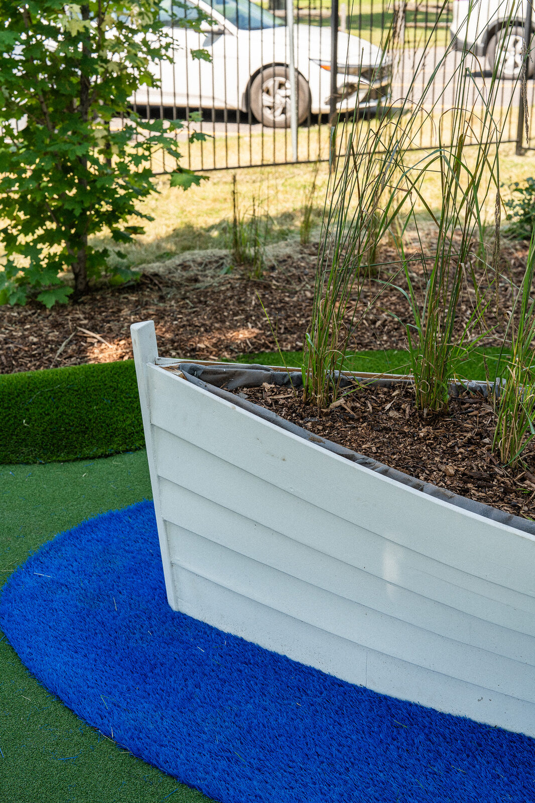 La chaloupe, un module du parcours de minigolf